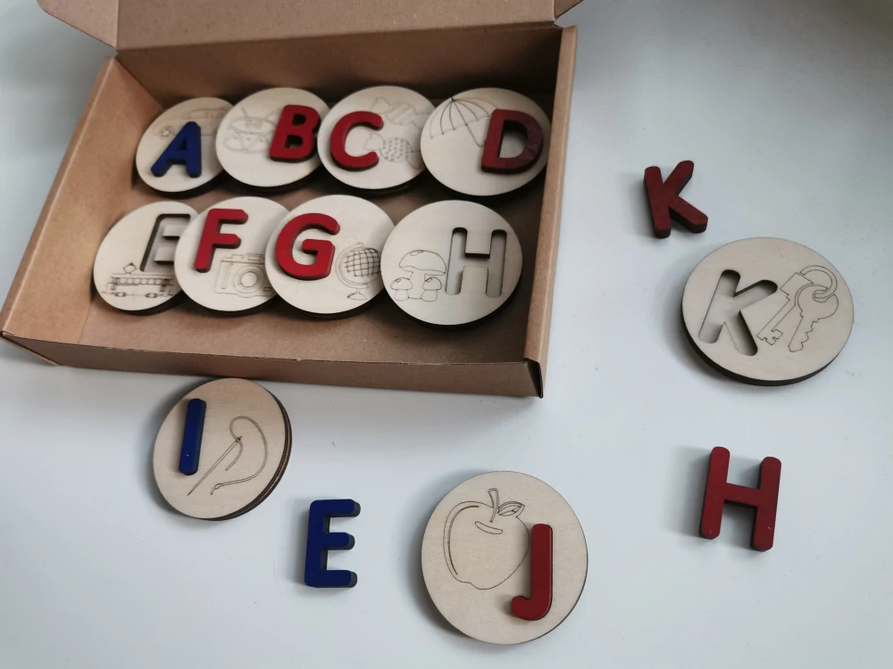 Vkladacie puzzle - abeceda