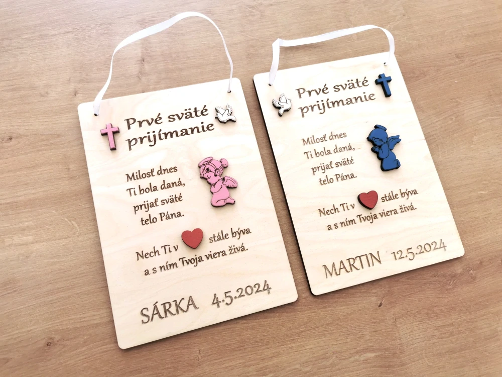 Tabuľka na Prvé sväté prijímanie