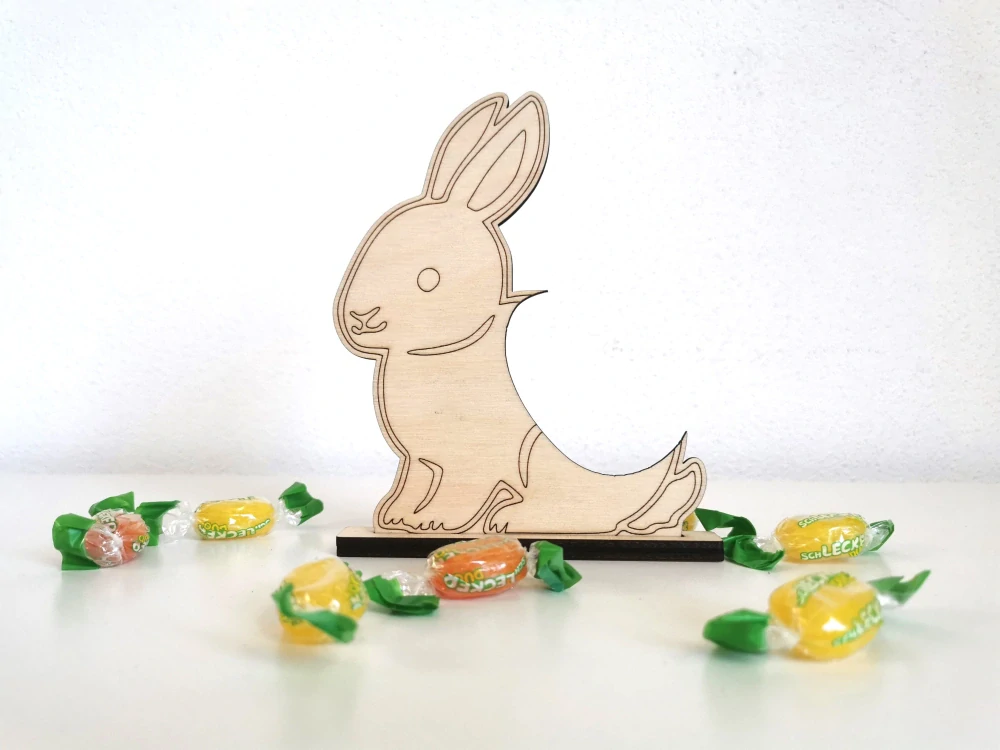 Drevený zajačik na veľkonočné vajíčko 🐰🥚