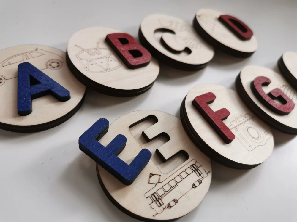 Vkladacie puzzle - abeceda