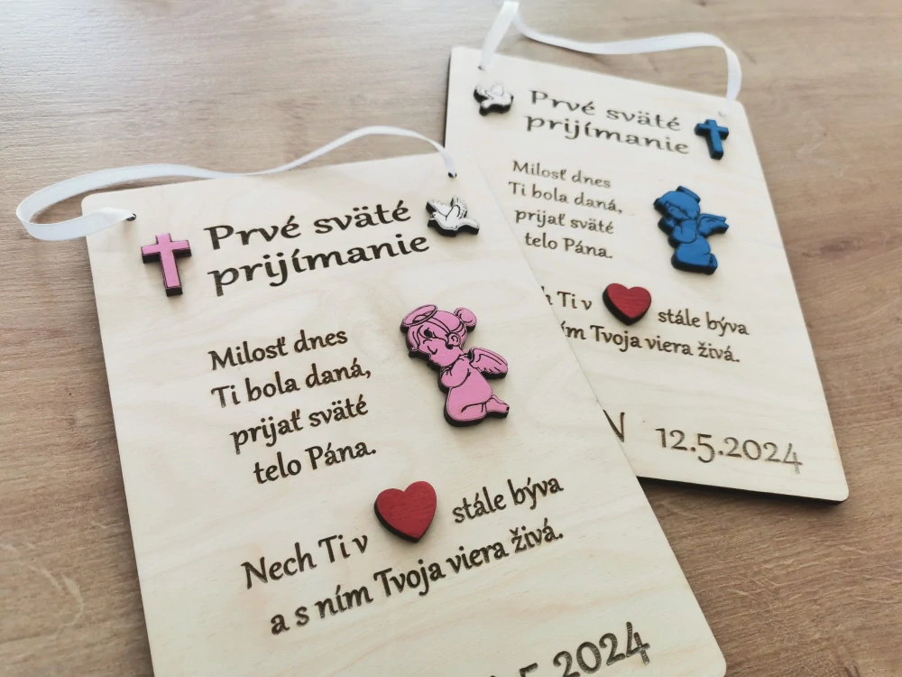Tabuľka na Prvé sväté prijímanie