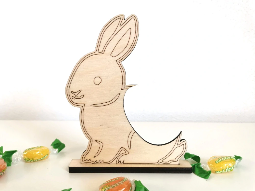 Drevený zajačik na veľkonočné vajíčko 🐰🥚