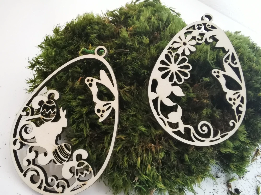 Drevené veľkonočné vajíčka 🌿 