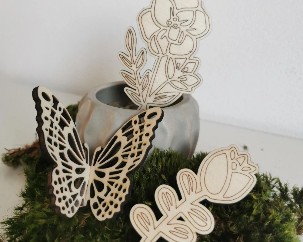 3D drevený motýľ 🦋✨