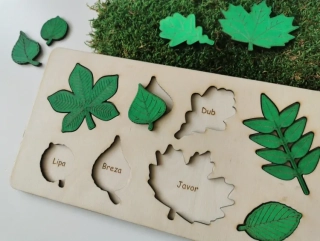 Vkladacie puzzle - listy