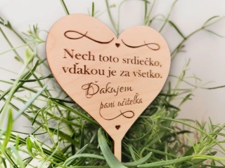 Zápich s venovaním
